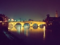 Verona - Notturno del Ponte della Pietra sull'Adige